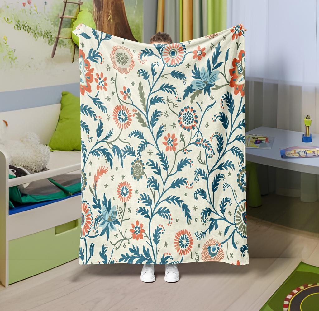 1PC Throw Fantasy Mushroom Flannel Blanket Forest Mushroom arts Bohemia style Soft thin Blankets for Home Car Camping Nap Picnic