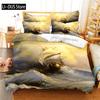 Bellissimo Paesaggio Set Biancheria da Letto Set Copripiumino Stampa Digitale 3D Set Biancheria da Letto Matrimoniale Design alla Moda