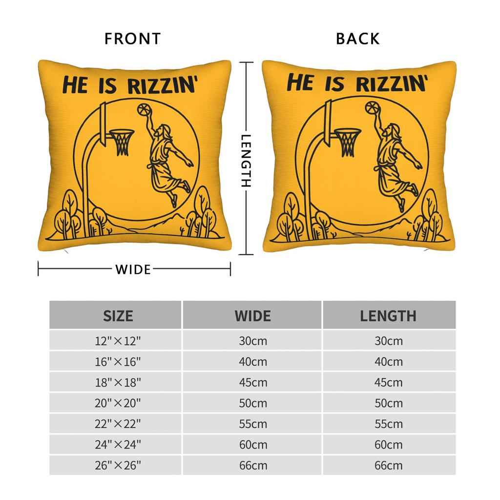 Pillow Cover He Is Risen Boho Easter Christian Jesus Vintage Pillow Case For Sofa Bedroom Home Decor Pillowcases