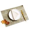 Bohemian Retro Placemat Farmhouse Style Fabric Table Mat Decorative Rustic Placemat for Dining Table Home Wedding Birthday Party