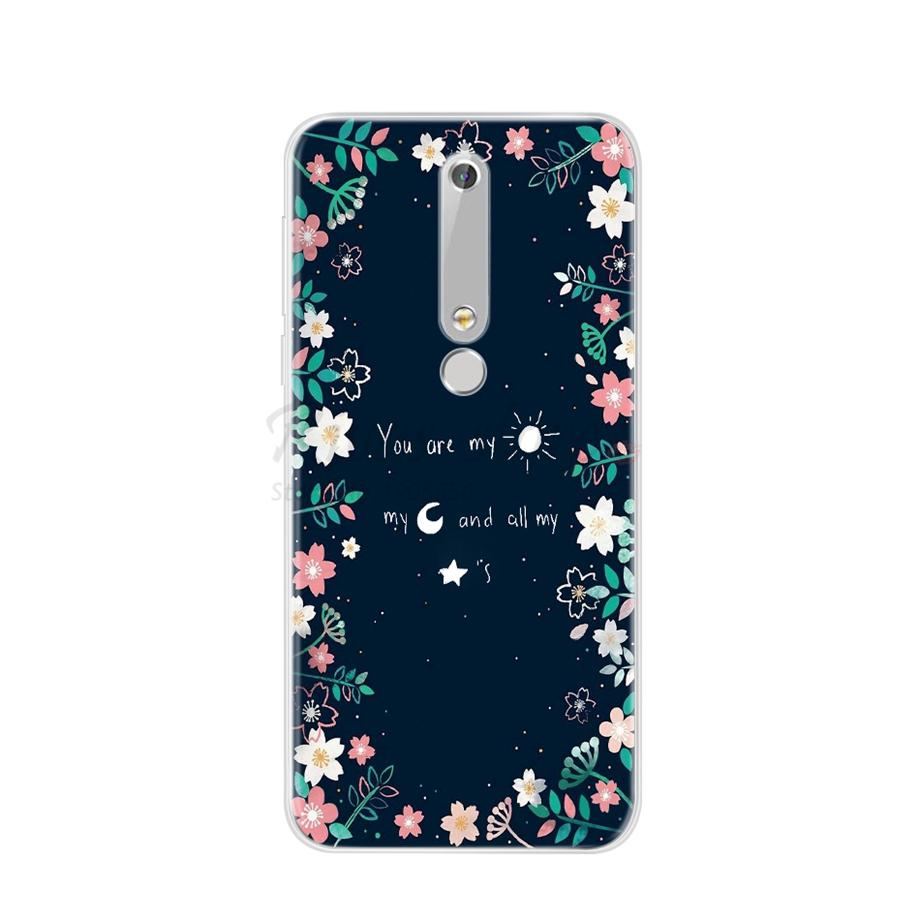 For Nokia 6.1 Nokia6.1 Phone Case Soft TPU Silicone Case For Nokia 6.1 2018 / For Nokia 6 2018 TA-1068 TA-1043 Case Back Cover