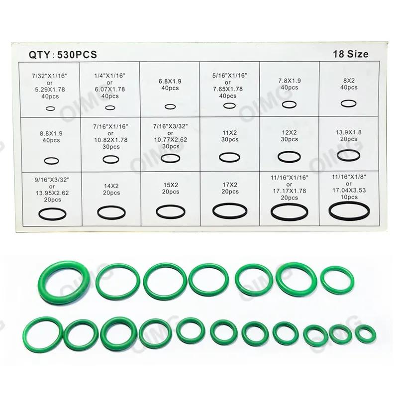 530/270pcs O-ring Set Rubber Gaskets Seal Ring for Car Air Condition Faucet Pressure Plumbing Repair O Ring Washer 18 Sizes