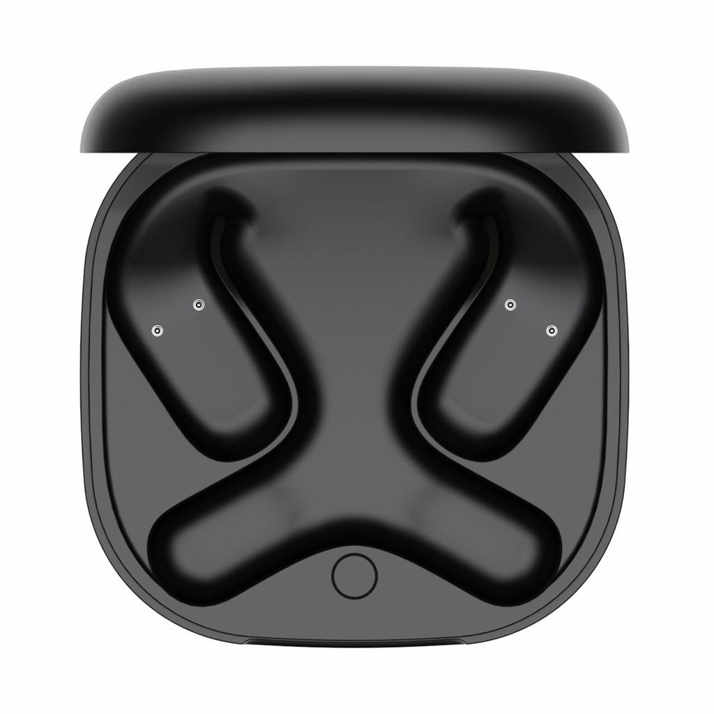 Nabíjecí pouzdro na sluchátka Pasuje na sluchátka Shokz OpenFit 2 2+ T920 T921 Nabíječka sluchátek Náhradní 500mAh Typ C Černá