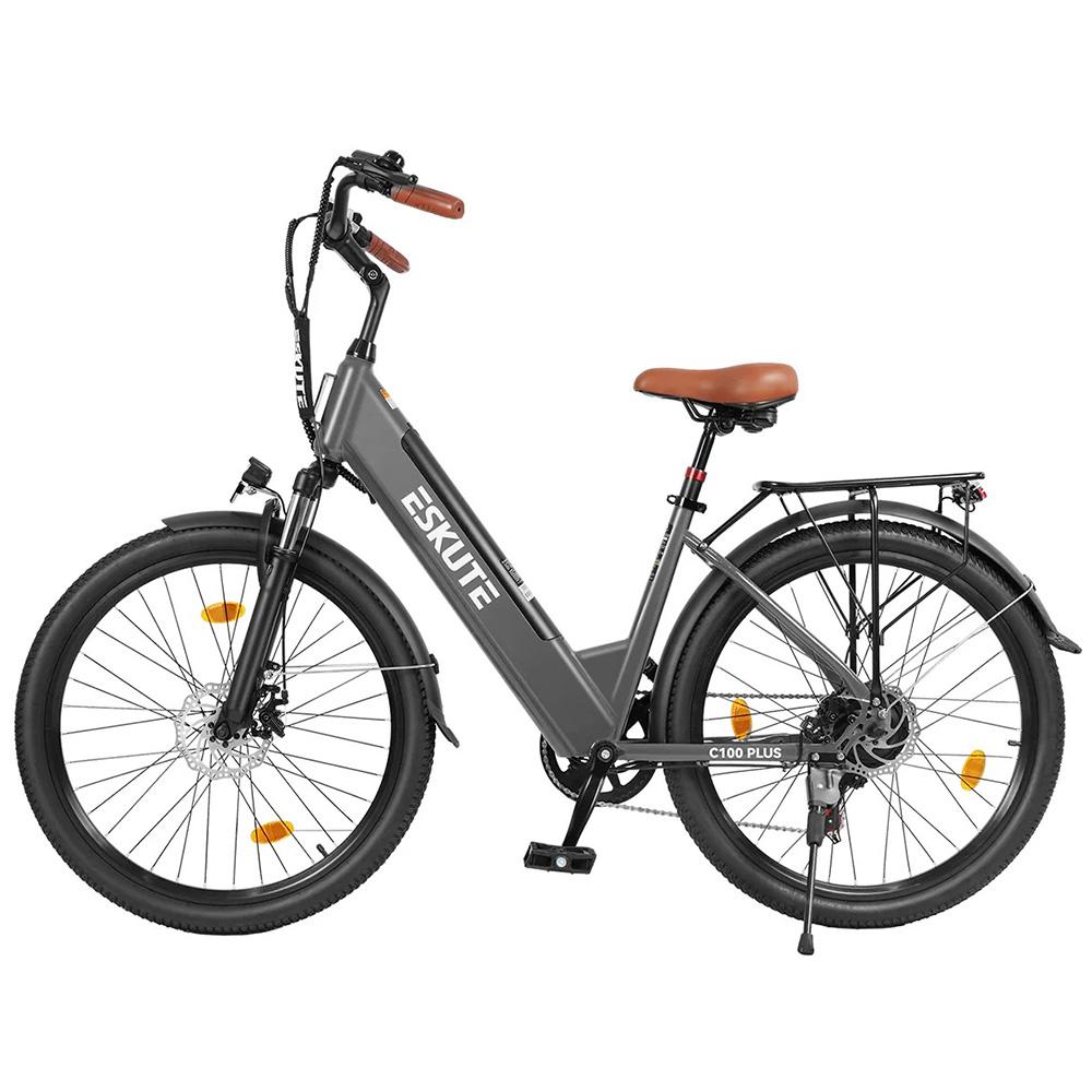 Electric Bicycle ESKUTE C100 26" 250W Motor LCD Display 36V 13AH City Ebike For Adult Top Speed 25Km/h Dual Disc Brake