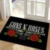 G-Guns N R-Roses Bedroom Decor Carpet for Living Room Thick Plush Study Floor Mat Home Fluffy Soft Rug
