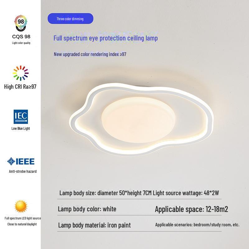 

Комплект современных потолочных светильников 2024 года: Простая атмосфера гостиной и спальни Cloud Shape Diameter 50CM