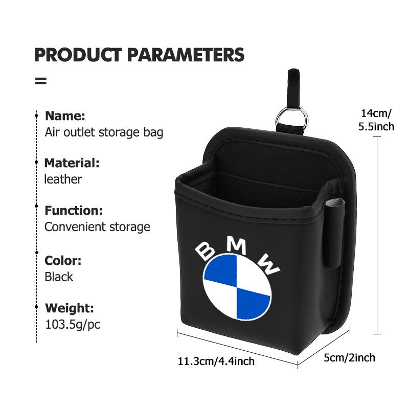 Car Storage Box Phone Charge Air Vent Outlet Pocket Organizer For BMW M 1 3 4 5 6 7 Series M3 M6 F01 F02E34 E36 E70 F10 X6 X1 BA2