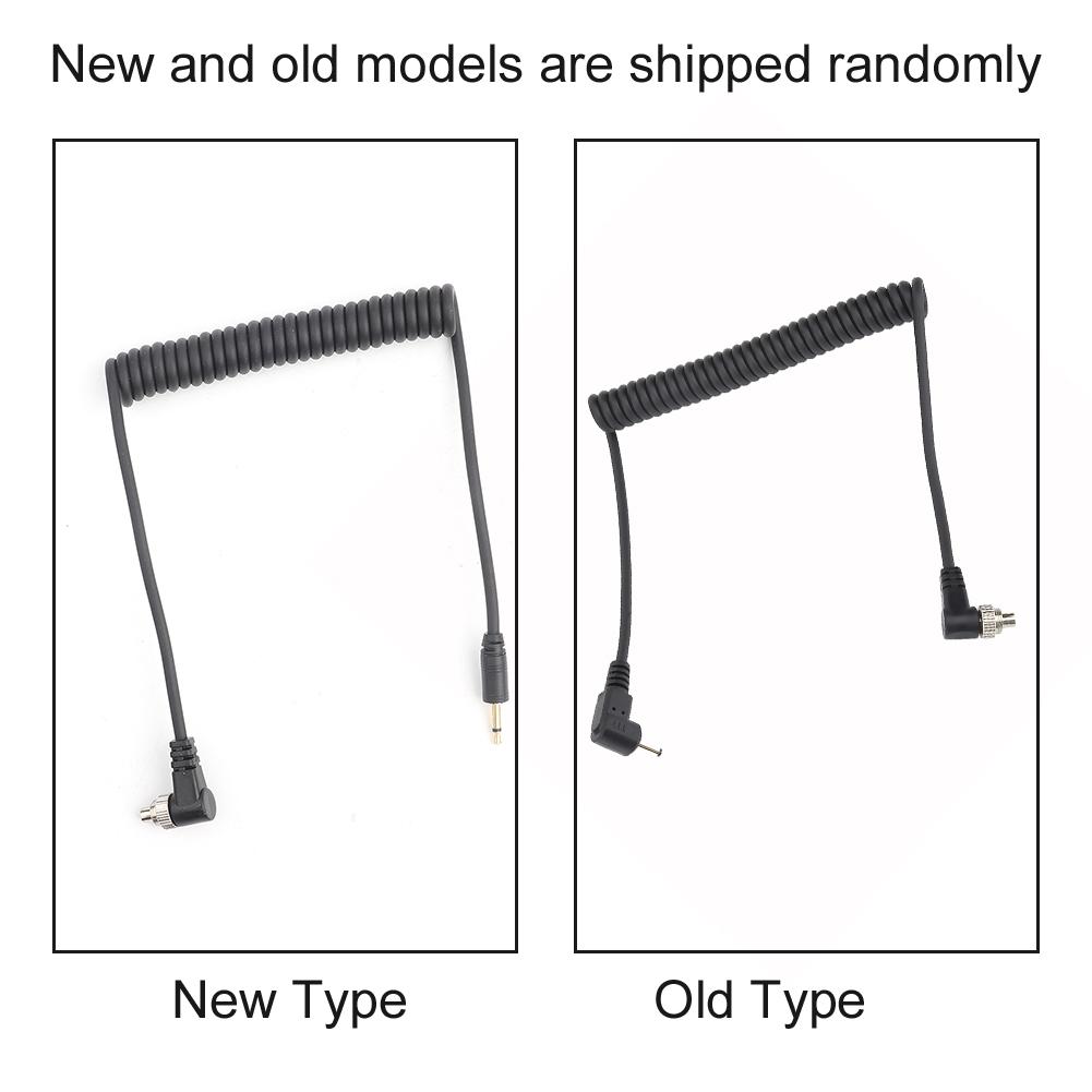 2.5mm To Male Flash PC Sync Cable Cord with Screw Lock Extended Coiled Wire Flash Sync Cord Flash Sync Cable Flash PC Sync Cable