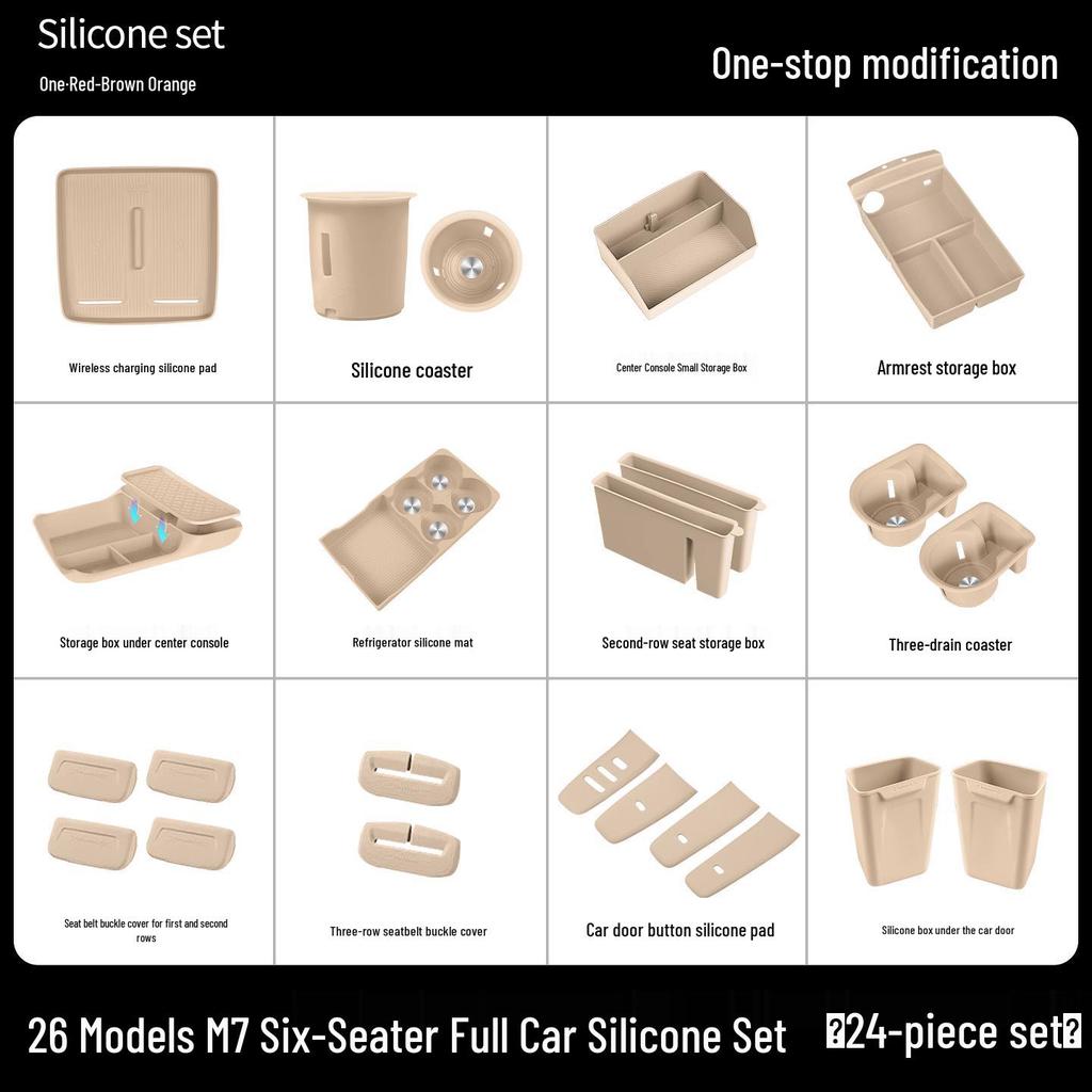 AITO M7 M8 M9 Accessories: Wireless Charger Pad & Interior Trim Mod Kit