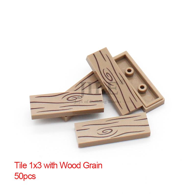 High-Quality 50Pcs High-Quality Moc High-Quality Tile High-Quality 1X4 High-Quality 1X3 High-Quality Tablet High-Quality With High-Quality Wood