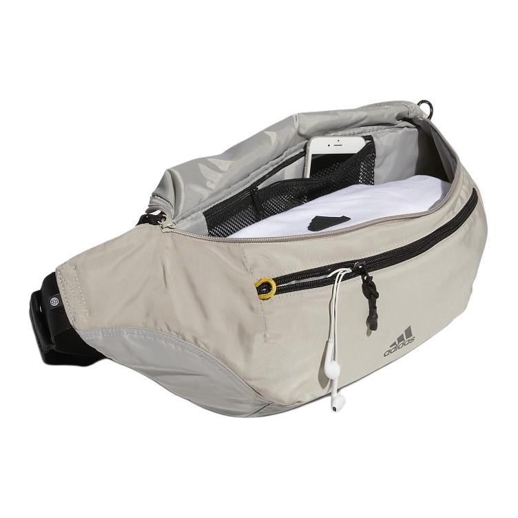 Adidas Casual Minimalist Multifunctional Practical Recyclable Material Sports Waist Bag Unisex Bags Gray IA5285