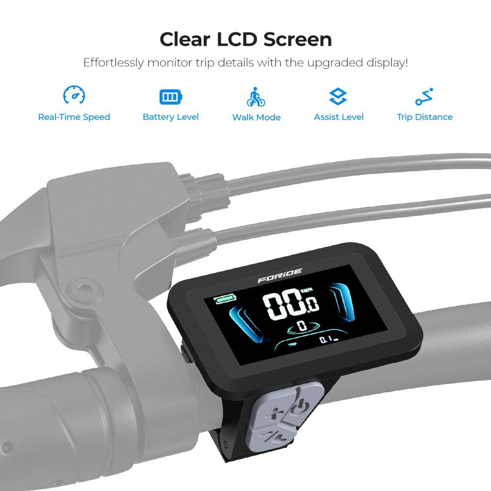 Foride Roamer 1 E-bike with 468Wh Embedded Removable Battery and Shimano 7-Speed Gears