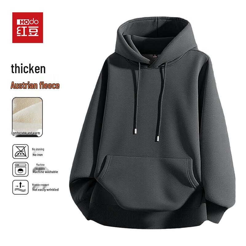 Hodo Men s 420G Heavyweight Sherpa Lined Hooded Sweatshirt 2XL