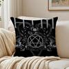 HHim OOrnateES HHeartagram Art Cushion Cover Linen Pillowcase Soft  for Sofa Bed Home Room Decor