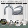 10Pcs U Shape Drain Outlet Hose Guide Assembly Drain Hose Washing Machine Dishwashers Hose Clip Hose Holder Bracket