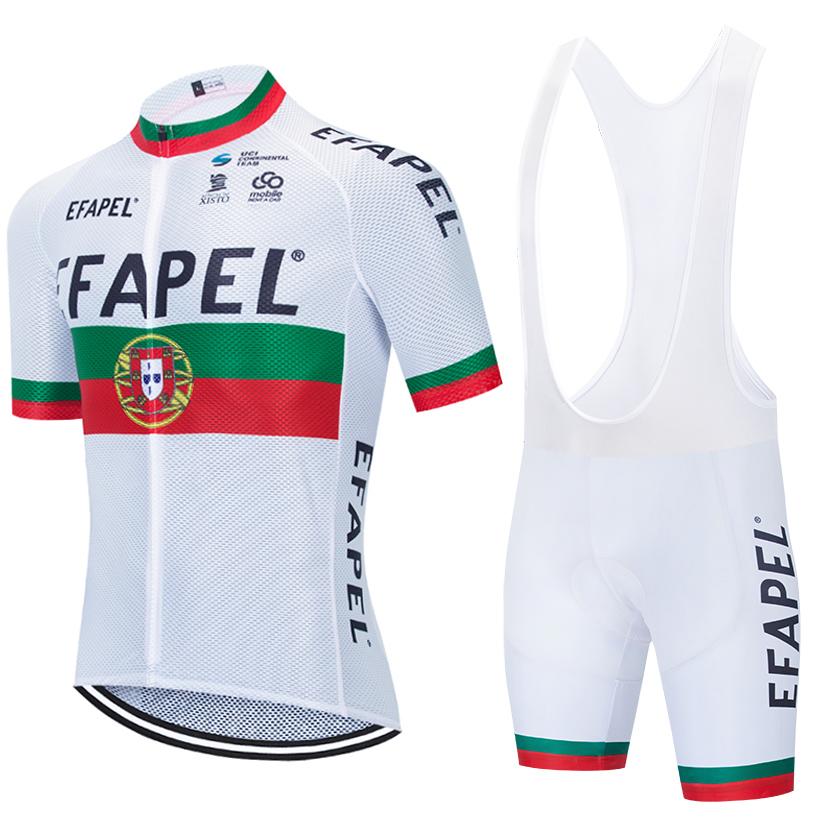 White Portugal Cycling Team Jersey Bike