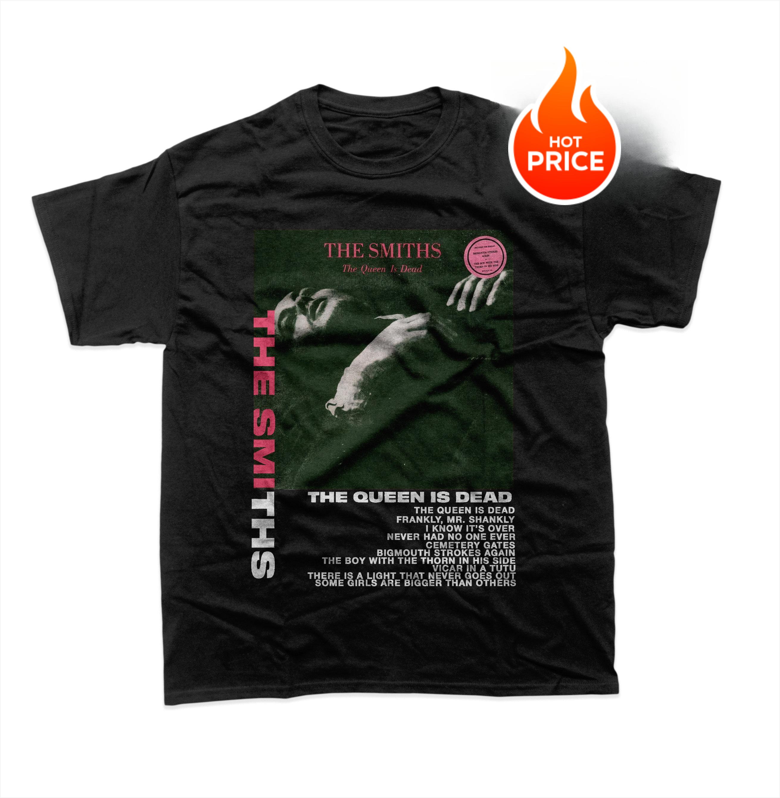 

Smiths Unisex TShirt The Queen Is Dead Album TShirt Band Graphic TShirt Pure Cotton Couple Style Streetwear Shirt S