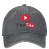 Graffiti YouTubed Casual Baseball Cap Summer American Video Trucker Hat High Quality Gym Hip Hop Hats Unisex Unisex Baseball Caps