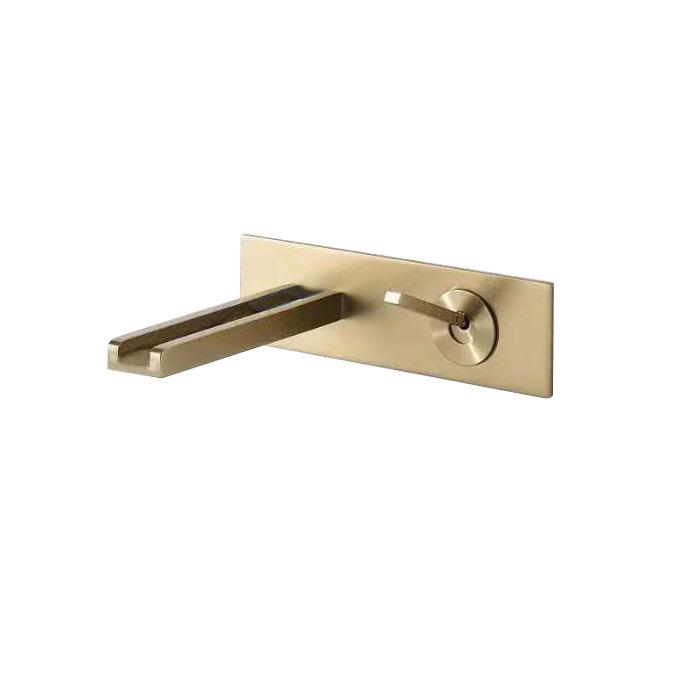 Wall Mounted Basin Faucets Black Bathroom Waterfall Sink Faucets Hot Cold In-wall Mixer Water Tap Brass
