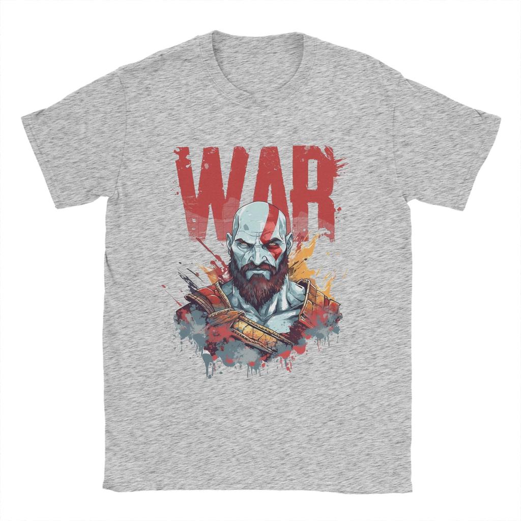 THE GOD OF WAR Unisexs T Shirt Novelty Tee Shirt Short Sleeve Round Neck TShirts Cotton New Arrival Tops