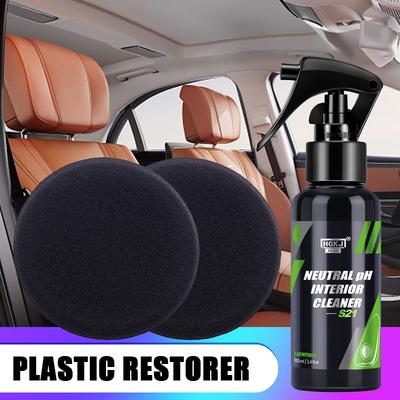 Auto Reiniging Plastic Hersteller Terug Naar Zwart Glans Producten Plastic Leer Herstellen Auto Polijst- en Reparatie Coating Renovator