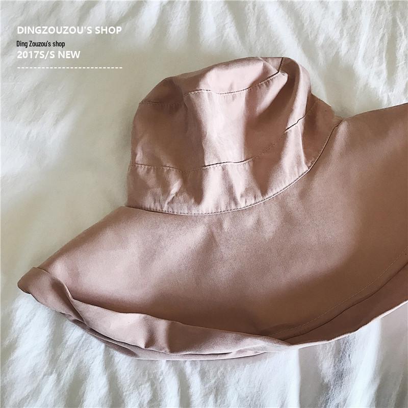 Japanese Style Wide Brim UV Sun Visor Hat for Women - Spring, Summer, Autumn Casual Bucket Hat