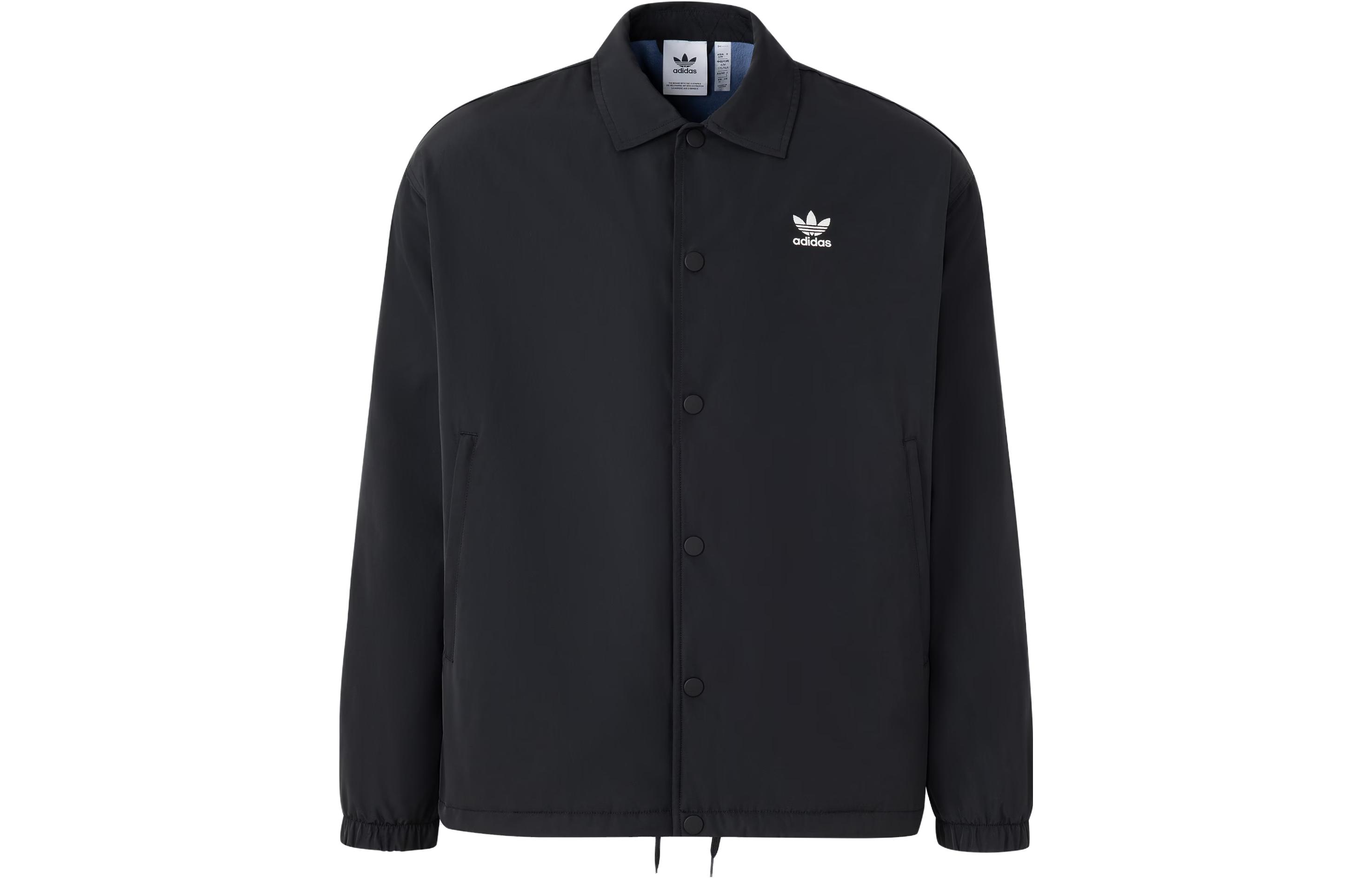 adidas originals Men s Logo Sport Jacket Black IY5384 L