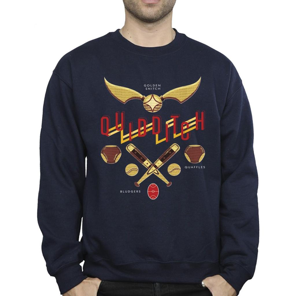 Harry Potter Mens Quidditch Golden Snitch Sweatshirt