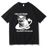 Y2k Retro Freaky Cat T Shirt Kawaii Unisexunisex Clothing Cotton Clothes Graphic Tops For Cat Lover Gifts Hight Quality T Shirts