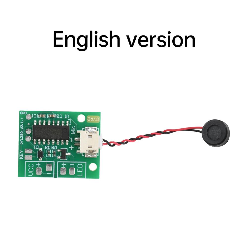 AI offline Voice Switch Control Module Small Night Light Circuit Driver Board 0.1 Second Sound Control English Version DC 3V~5V