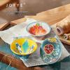 JOYYE Cloth Art Hand-Painted Ceramic Kung Fu Teacup Set