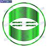 For Kawasaki ER-6N ER6N Motorcycle 17 Inch Front And Rear Wheel Hub Sticker Waterproof Reflective Decorative Rim Stickers Decal