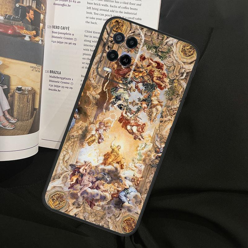 Renaissance Art Painting For Oppo A38 A18 A58 A78 A98 A79 A40 A60 A80 A16 A76 A96 A15 A74 A94 A54 A77 A17 Phone Case