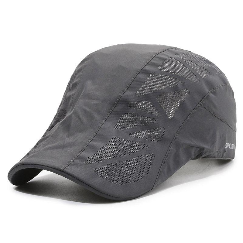 K-style Thin Mesh Breathable Peaked Cap Men's Outdoor Sun Protection Beret Quick-drying Fishing Forward Cap
