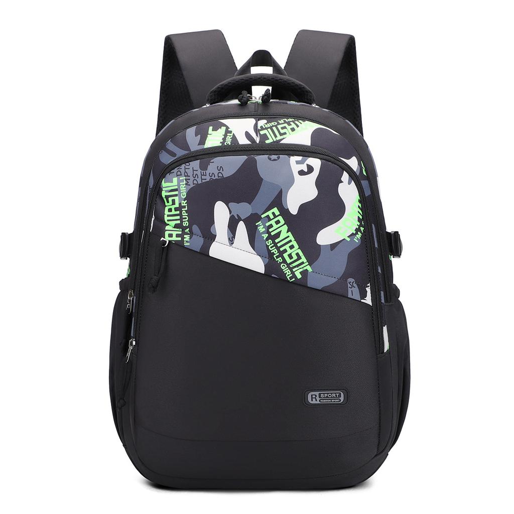 Schoolbag manufacturers wholesale boys large capacity schoolbag printing niche casual men's backpack travel computer outdoor backpack