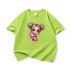 Kids Cotton T Shirt Adorable Girl With Pink Unicorn Print Crew Neck Short Sleeve Tee Casual Boys Girls Summer Tops