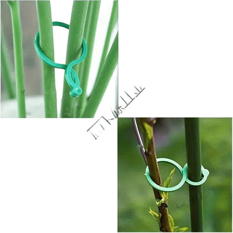 Gardening Figure-8 Buckle Plant Fixing Clips for Vegetables, Fruits, and Vines