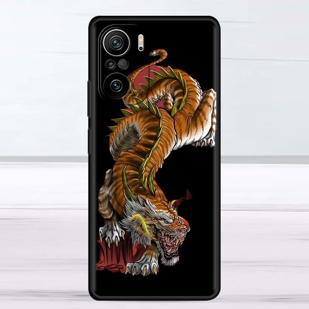 Case For Xiaomi Redmi Note 11 9S 10 9 8 7 9A 9C 9i K40 8T 10C 9T K50 Silicone Phone Shell Tiger Animal