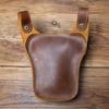 NZPJ Vintage Echte Leder Herren Bauchtasche Natürliches Rindsleder Outdoor Motorrad Herren Tasche Crazy Horse Leder Handy Tasche