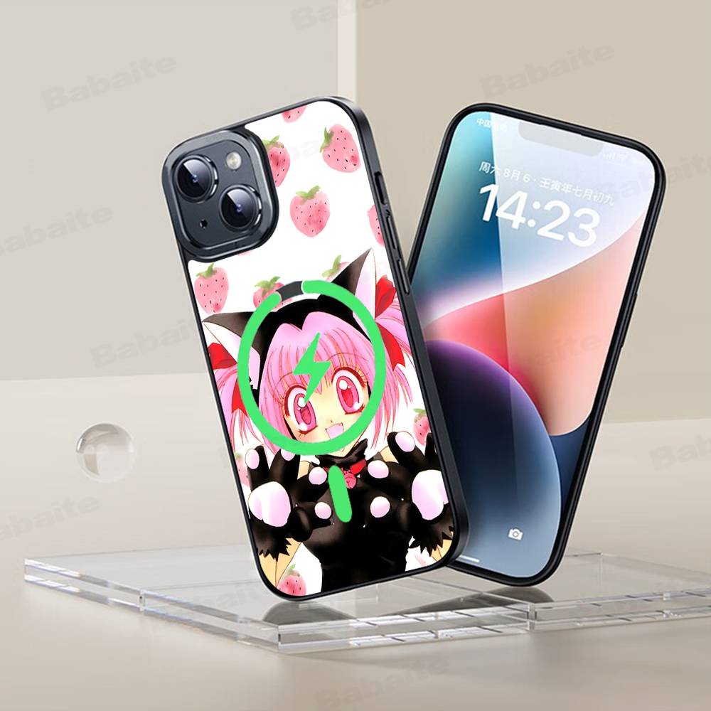 Tokyo Mew Mew Anime Für IPhone 17 16 15 Pro Max Hülle 14 Plus 13 12 11 Für Magesafe Magnetisches Kabelloses Lade Cover