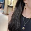 Noble Adjustable Gemstone Three-Piece Set: Yellow Diamond Teardrop Earrings, Necklace, and Ring - Versatile High-End Design