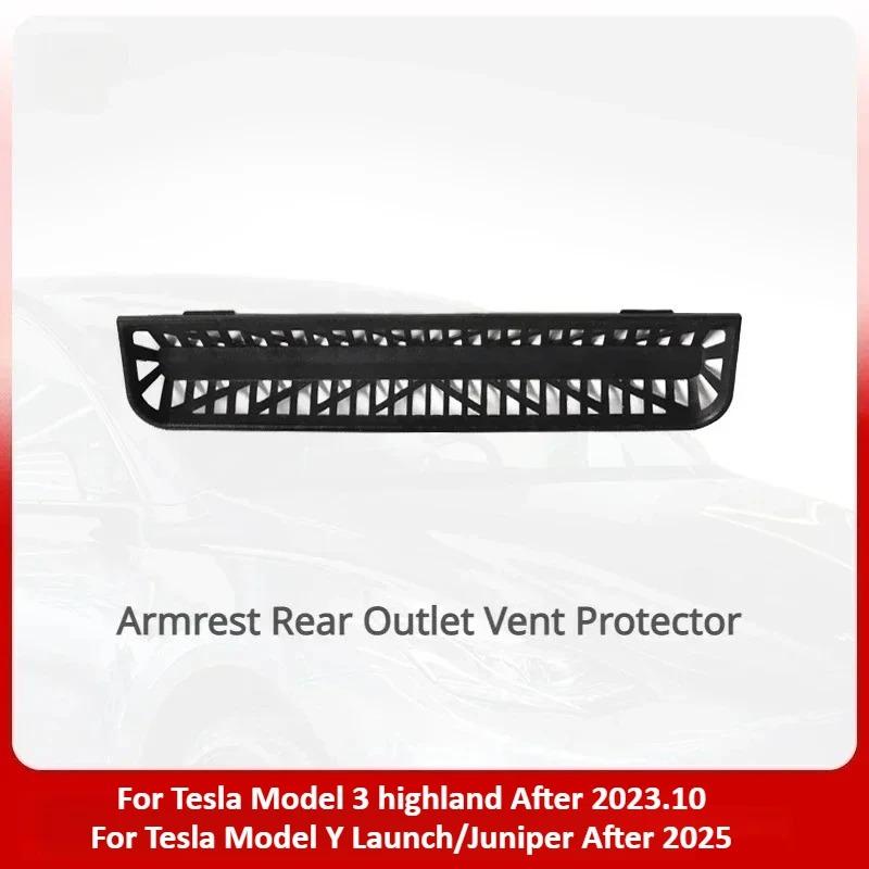 For Tesla Model Y Juniper/Model 3 Highland Rear Air Outlet Cover Air Condition Vent USB Charging Protector Net Anti Blocking Net