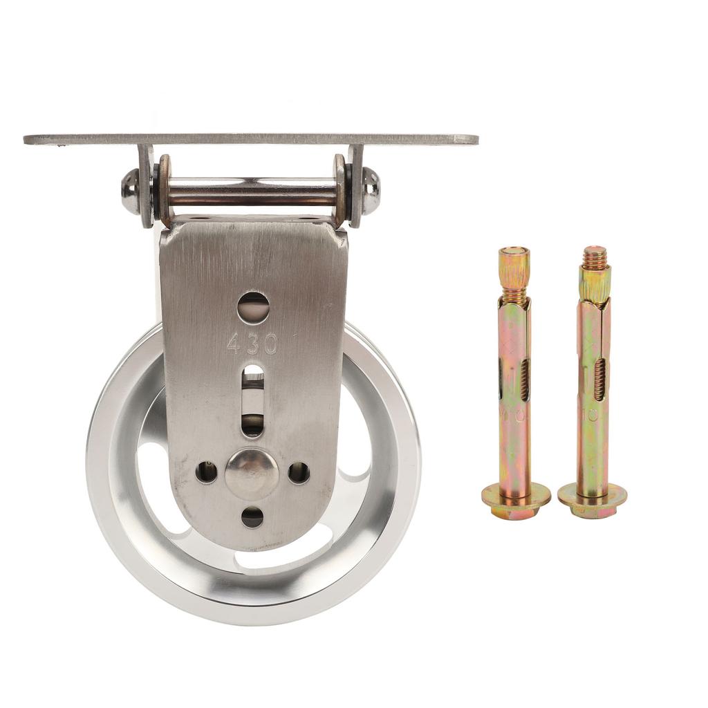Pulley Wheel Bidirectional Rust Proof Silent Rotation Traction Wheel for Fitness Pulley System Equipment Aluminum