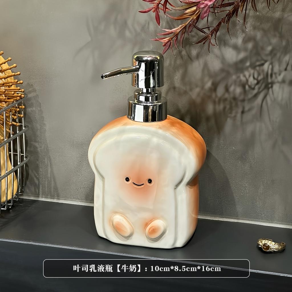 Soap Dispenser Cartoon Lamb Hand Sanitizer Bottle Shower Gel Dispenser Bottle Press Bottle Ceramic Shower Shampoo Dispenser
