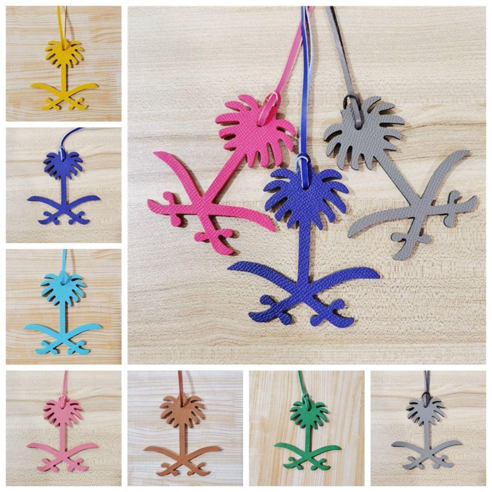 

Multi-purpose Date Palm Tree Keychain Genuine Cowhide Bag Hanging Accessories Girl style 8