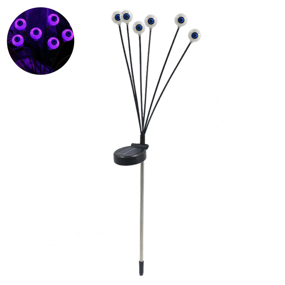 Halloween Decoration Energy Saving Outdoor Spooky Halloween Outdoor Decorations Solar-powered Ghost Eyeball Stake for Yard