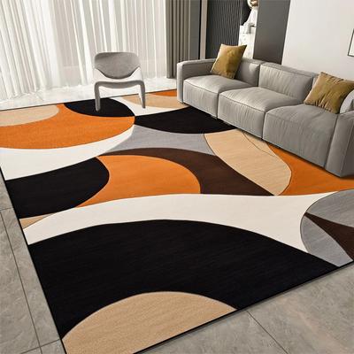 Tapis Géométriques de Luxe pour Décoration de Salon Canapé Tapis de Maison Grande Surface pour Chambre à Coucher Tapis Doux Antidérapant pour Enfants