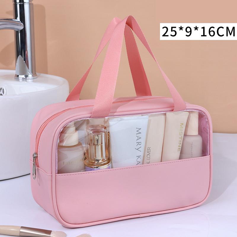 Portable Travel Cosmetic Bag Women Transparent Makeup Bags Large Capacity Bath Wash Bag Multifunction Waterproof Storage Case