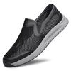 Summer Mesh Lightweight Convenient Sports Shoes Breathable Comfortable Soft Sole Hiking Casual Shoes Hollowed Out Leather Shoes