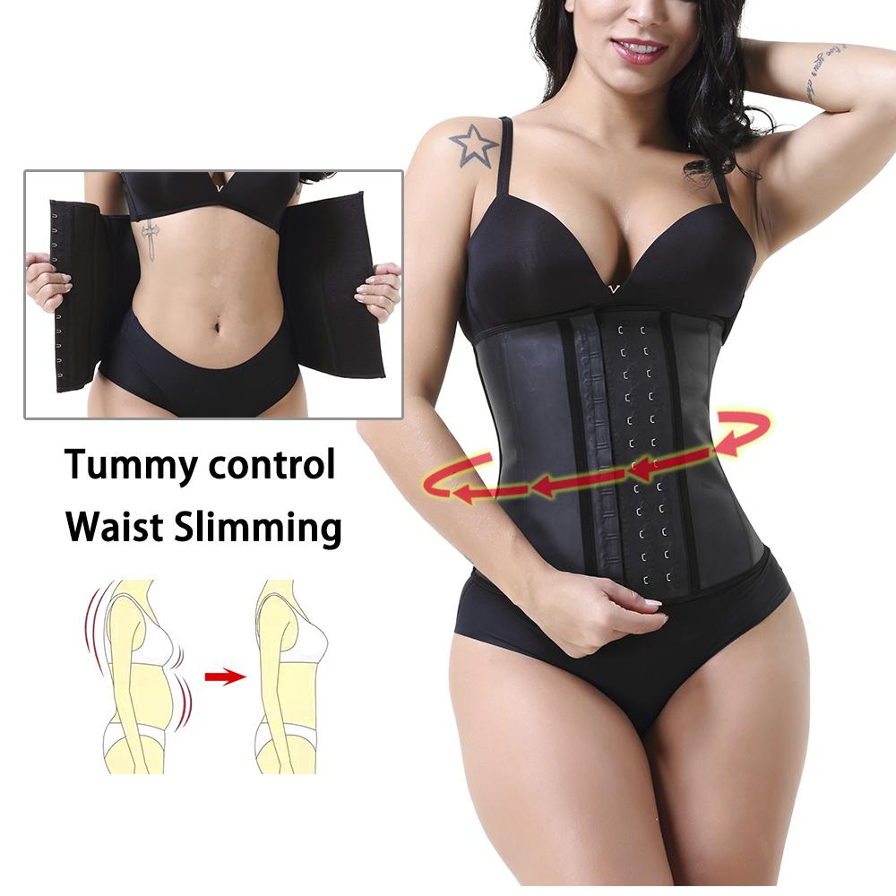 Adjustable Latex Strap Bandage Wrap Slimming Tummy Control Trimmer Belt Women's Waist Cincher 9 Flexible Steel Bones Firm